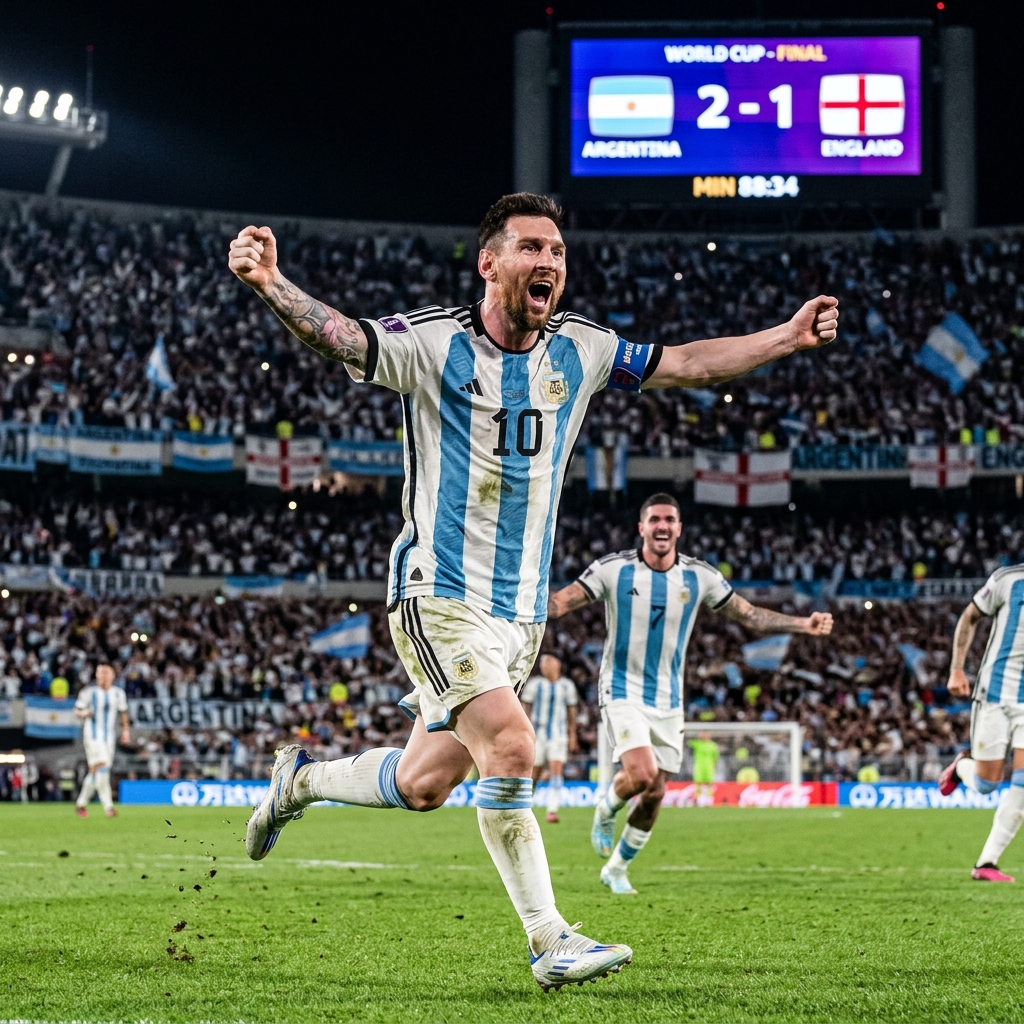 Argentina Defeats England 2-1 in World Cup Classic, Sparking Historic In-Play Betting Volume Across Crypto Sportsbooks