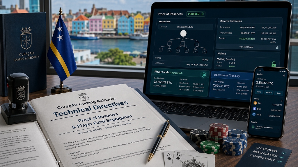 Curaçao Gaming Authority Issues New Technical Directives Mandating Live Proof of Reserves and On-Chain Player Fund Segregation Ahead of 2027 Deadline