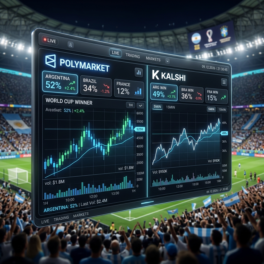 Polymarket and Kalshi Volumes Skyrocket as Prediction Markets Rival Crypto Sportsbooks in World Cup Knockouts