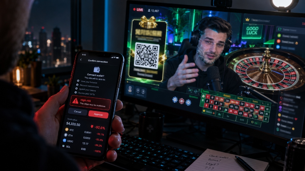 Scam Alert: AI Deepfake Livestreams Impersonate Kick Streamers with Fraudulent $5,000 No-Deposit Crypto Casino Drainers