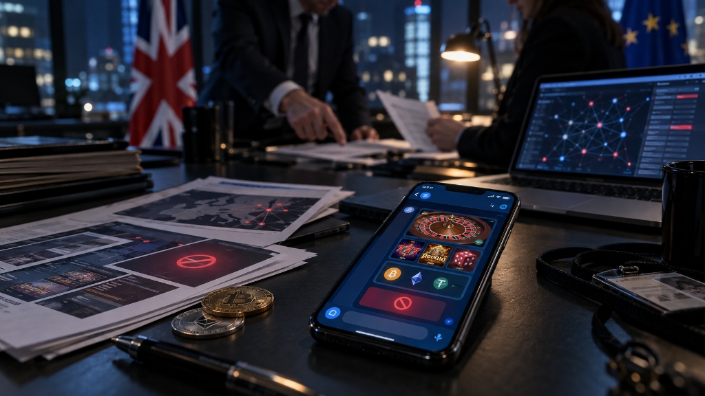 UKGC and European Regulators Target Telegram Mini-App Casinos in Coordinated Enforcement Over GamStop and MiCA Non-Compliance