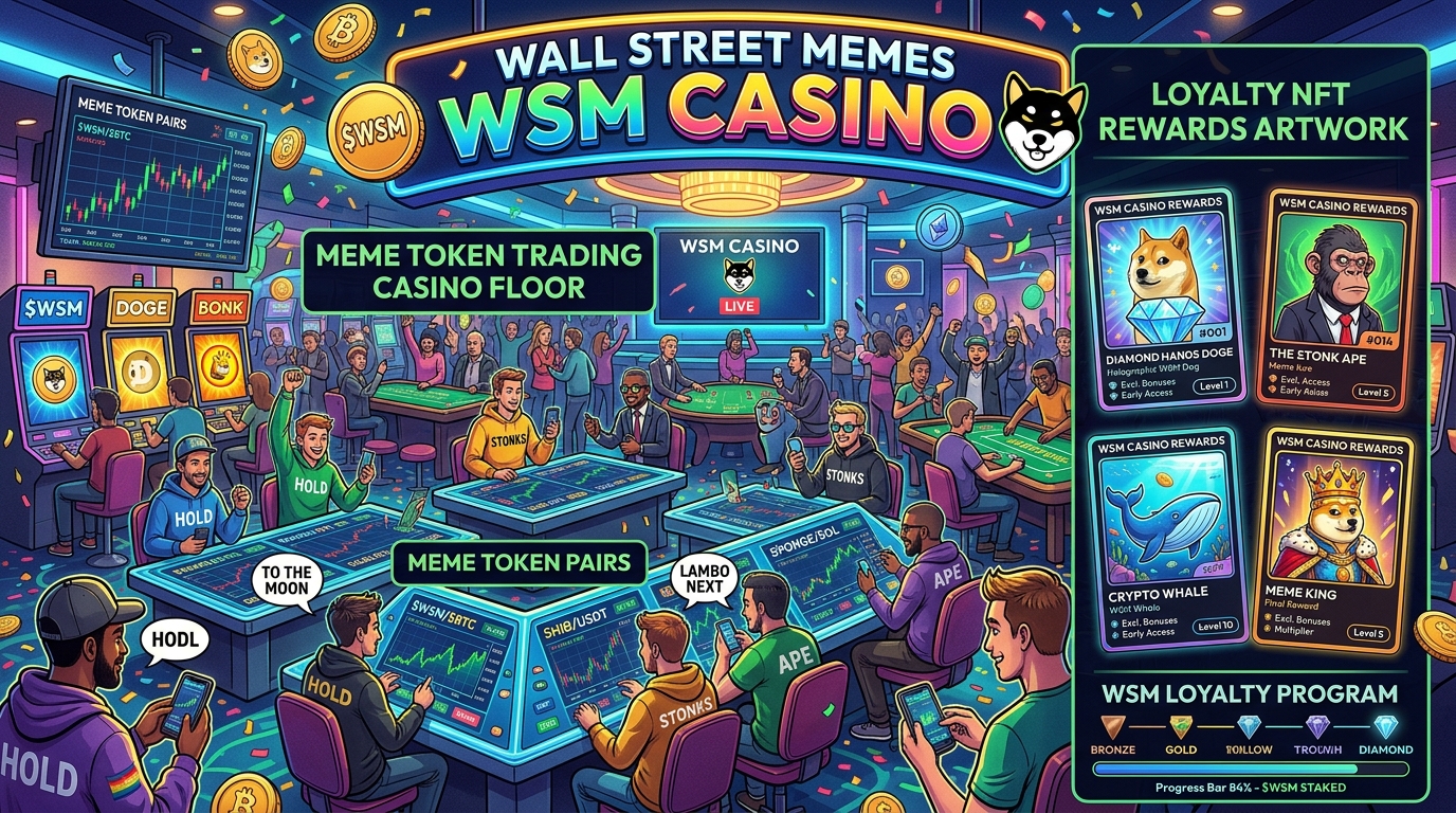Wall Street Memes Casino Introduces Loyalty NFT Rewards and High-Leverage Meme Trading Game